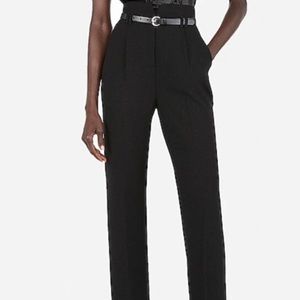 High Wasted Belted Wide Leg Pant (Express)